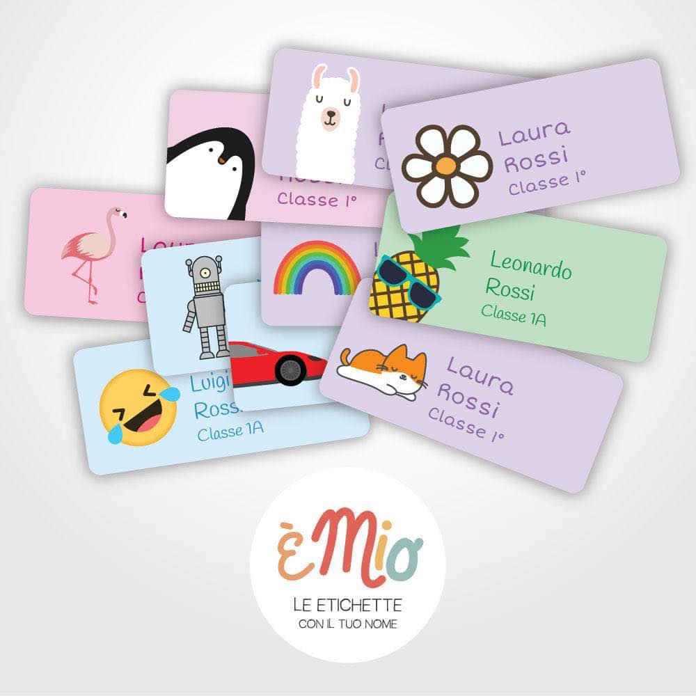 47 Etichette LIBRI personalizzate grandi - EMIO