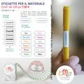 Etichette MATERIALE personalizzate piccole - EMIO