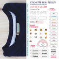 35 Etichette TESSUTI personalizzate piccole per vestiti - EMIO