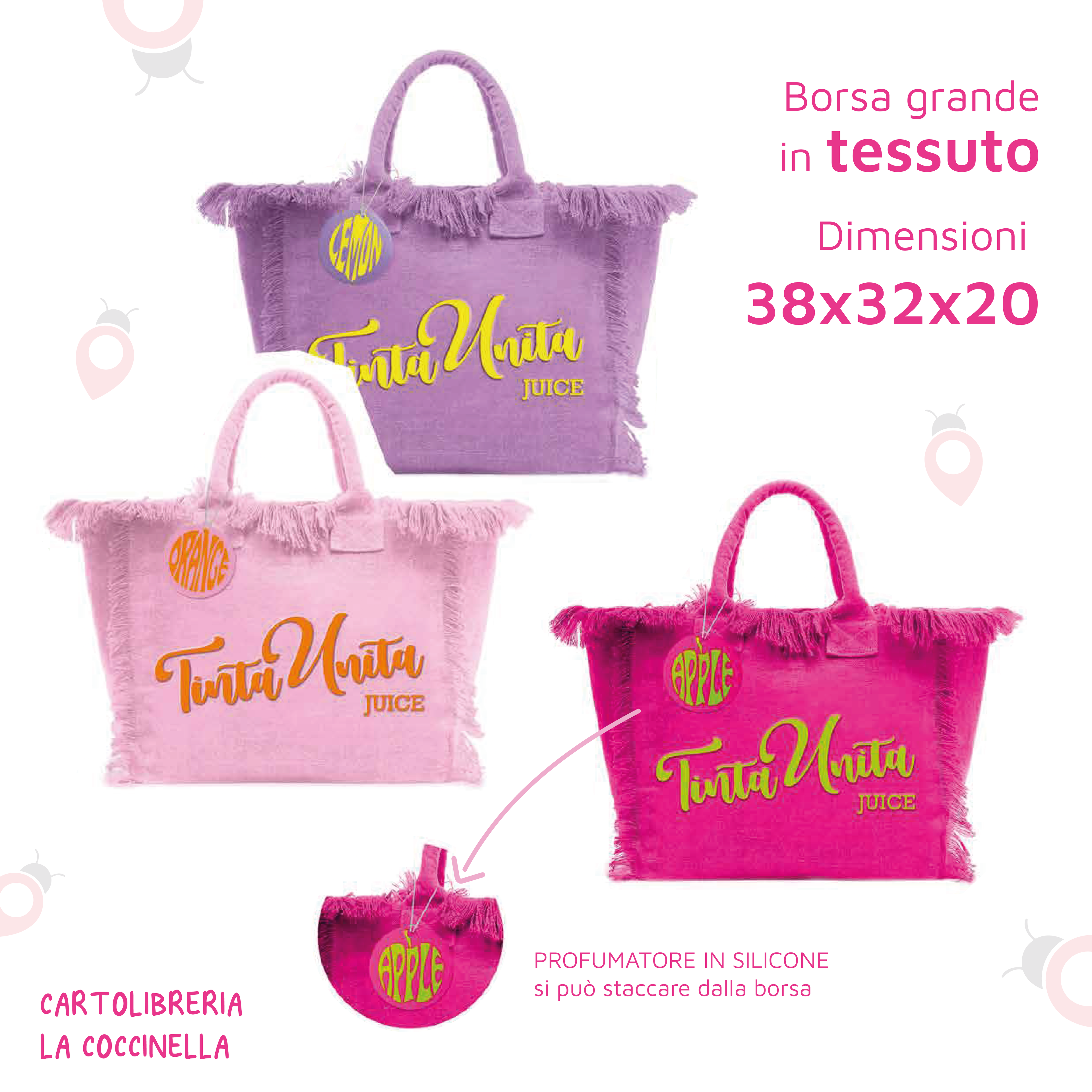 borsa grande juice con profumatore - tintaunita
