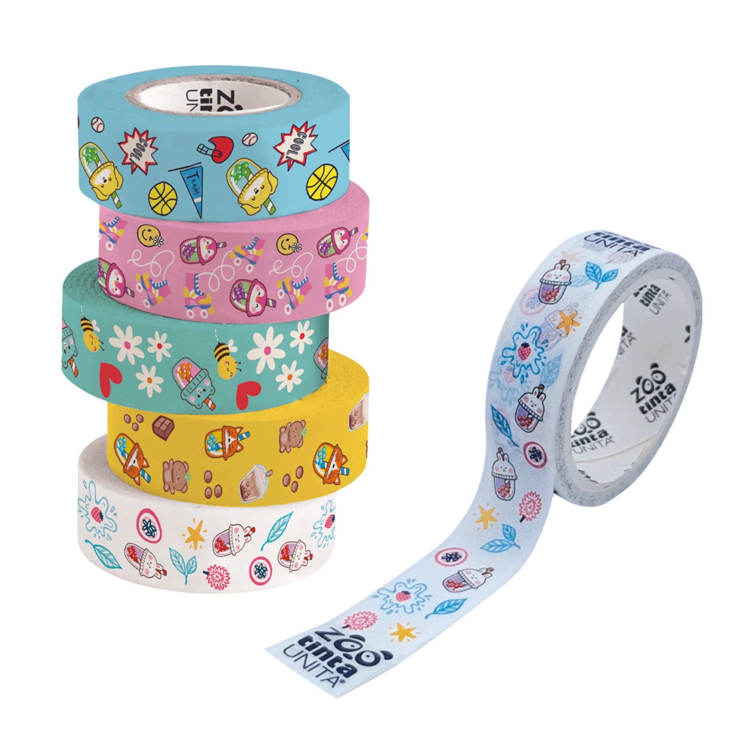 Washi Tape Nastro Adesivo - Bubble Tea